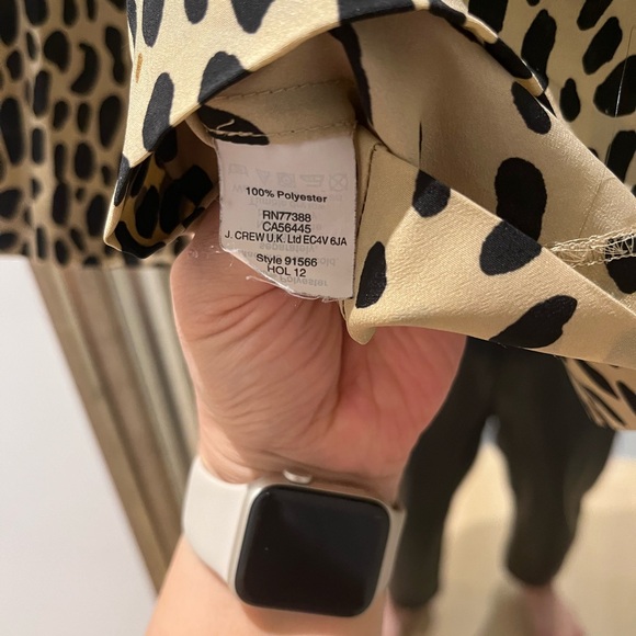 J Crew Leopard Print Top Blouse size small. GUC - Picture 4 of 4